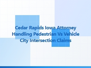 Cedar Rapids Attorney for Pedestrian Intersection Claims