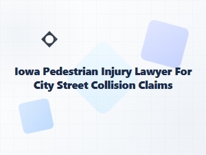 Iowa Pedestrian Injury Lawyer for City Street Collisions